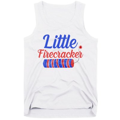Little Firecracker Funny 4th Of July Tank Top