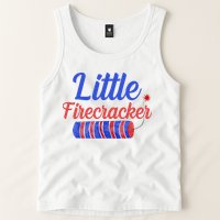 Little Firecracker Funny 4th Of July Tank Top