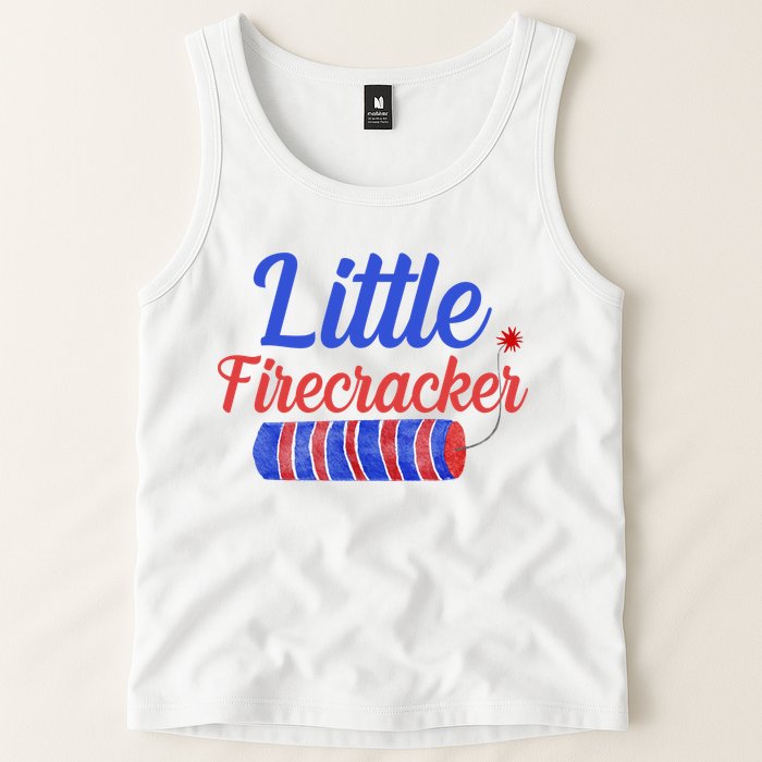 Little Firecracker Funny 4th Of July Tank Top