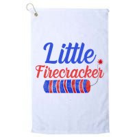 Little Firecracker Funny 4th Of July Golf Towel