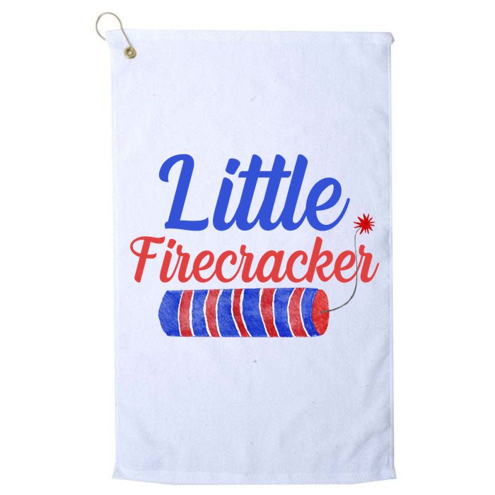 Little Firecracker Funny 4th Of July Golf Towel