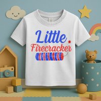 Little Firecracker Funny 4th Of July Toddler T-Shirt