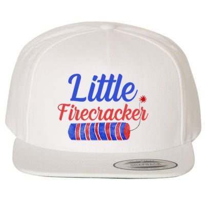 Little Firecracker Funny 4th Of July Wool Snapback Cap