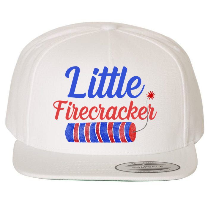 Little Firecracker Funny 4th Of July Wool Snapback Cap