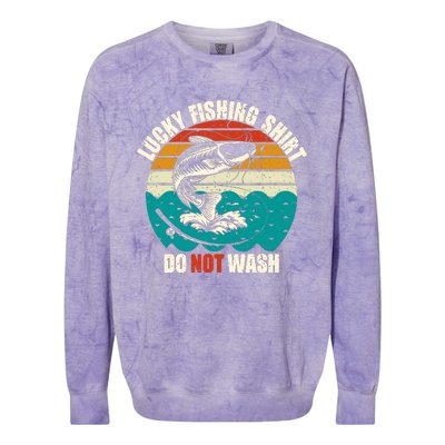 Lucky Fishing Funny Catfish Colorblast Crewneck Sweatshirt