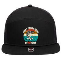 Lucky Fishing Funny Catfish 7 Panel Mesh Trucker Snapback Hat