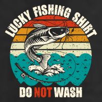 Lucky Fishing Funny Catfish 7 Panel Mesh Trucker Snapback Hat