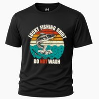 Lucky Fishing Funny Catfish Cooling Performance Crew T-Shirt