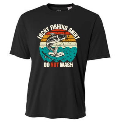 Lucky Fishing Funny Catfish Cooling Performance Crew T-Shirt