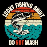 Lucky Fishing Funny Catfish Cooling Performance Crew T-Shirt