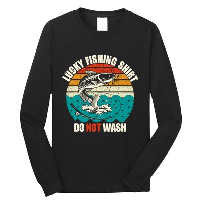 Lucky Fishing Funny Catfish Long Sleeve Shirt