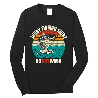 Lucky Fishing Funny Catfish Long Sleeve Shirt