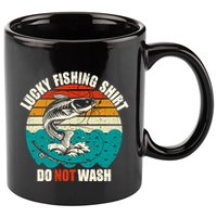 Lucky Fishing Funny Catfish 11oz C Handle Ceramic Mug