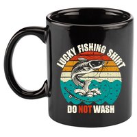 Lucky Fishing Funny Catfish 11oz C Handle Ceramic Mug