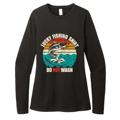 Lucky Fishing Funny Catfish Womens CVC Long Sleeve Shirt