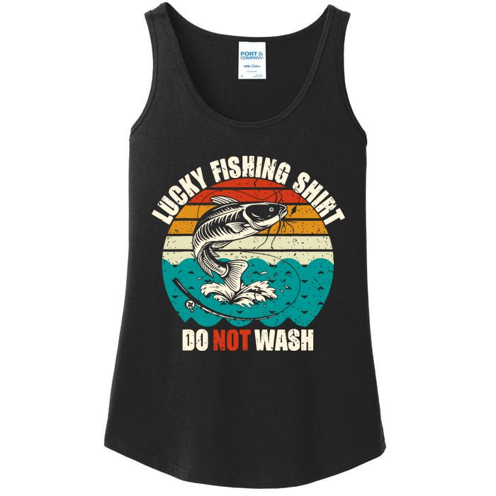 Lucky Fishing Funny Catfish Ladies Essential Tank