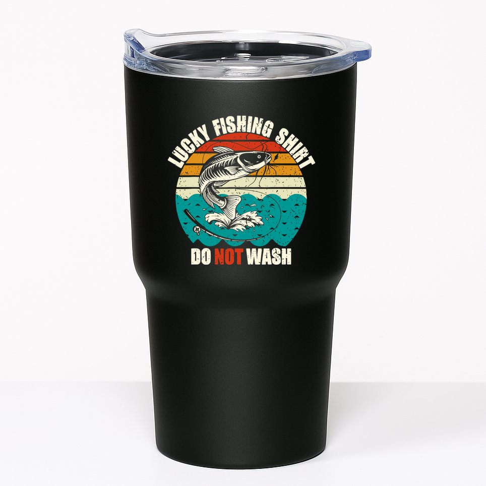 Lucky Fishing Funny Catfish Tumbler