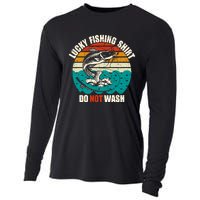 Lucky Fishing Funny Catfish Cooling Performance Long Sleeve Crew