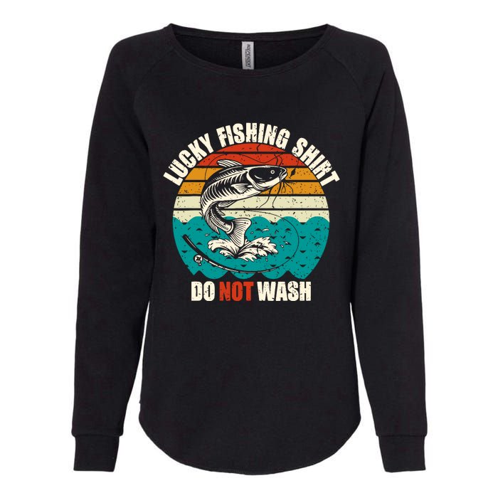 Lucky Fishing Funny Catfish Womens California Wash Sweatshirt