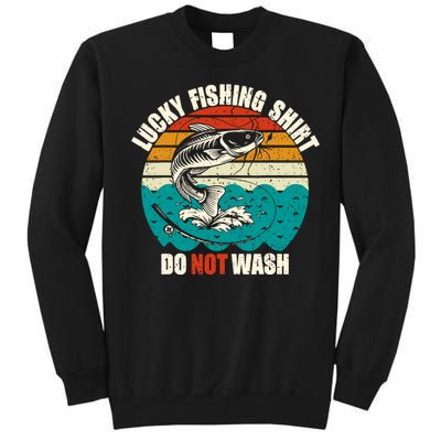 Lucky Fishing Funny Catfish Tall Sweatshirt