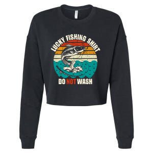 Lucky Fishing Funny Catfish Cropped Pullover Crew