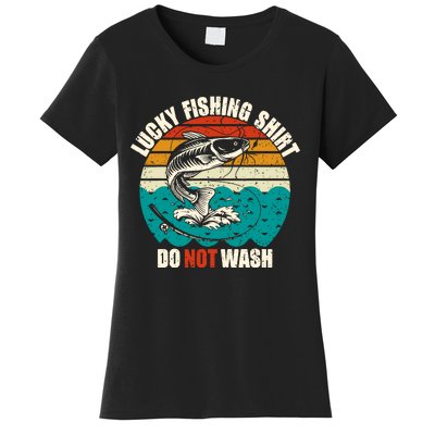 Lucky Fishing Funny Catfish Women's T-Shirt