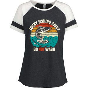 Lucky Fishing Funny Catfish Enza Ladies Jersey Colorblock Tee