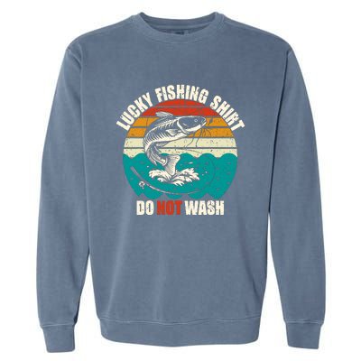 Lucky Fishing Funny Catfish Garment-Dyed Sweatshirt