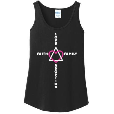 Love Faith Family Adoption Family Children Adoption Day Ladies Essential Tank