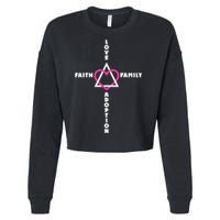 Love Faith Family Adoption Family Children Adoption Day Cropped Pullover Crew