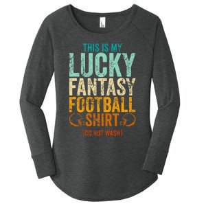 Lucky Fantasy Football Draft Party Do Not Wash Women's Perfect Tri Tunic Long Sleeve Shirt