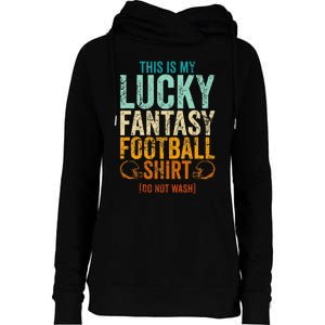 Lucky Fantasy Football Draft Party Do Not Wash Womens Funnel Neck Pullover Hood