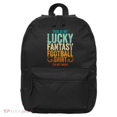 Lucky Fantasy Football Draft Party Do Not Wash 16 in Basic Backpack