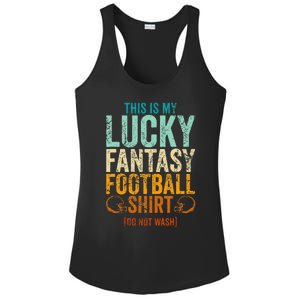 Lucky Fantasy Football Draft Party Do Not Wash Ladies PosiCharge Competitor Racerback Tank