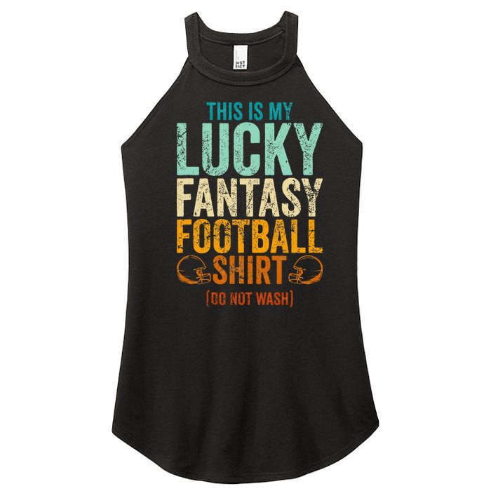 Lucky Fantasy Football Draft Party Do Not Wash Women's Perfect Tri Rocker Tank