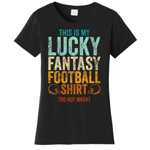 Lucky Fantasy Football Draft Party Do Not Wash Women's T-Shirt