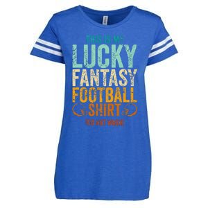 Lucky Fantasy Football Draft Party Do Not Wash Enza Ladies Jersey Football T-Shirt