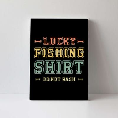 Lucky Fishing Fisherman Lake Fishing Lucky Fishing Canvas