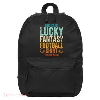 Lucky Fantasy Football Draft Party Do Not Wash 16 in Basic Backpack