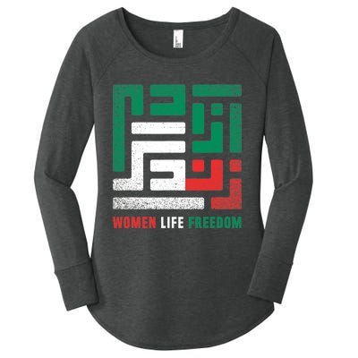  Life Freedom Free Iran Women's Perfect Tri Tunic Long Sleeve Shirt