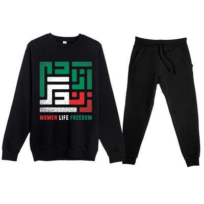  Life Freedom Free Iran Premium Crewneck Sweatsuit Set