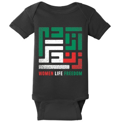  Life Freedom Free Iran Baby Bodysuit