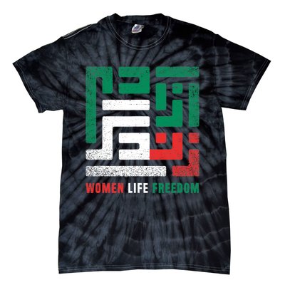  Life Freedom Free Iran Tie-Dye T-Shirt