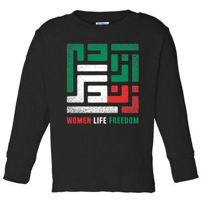  Life Freedom Free Iran Toddler Long Sleeve Shirt