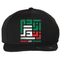  Life Freedom Free Iran Wool Snapback Cap