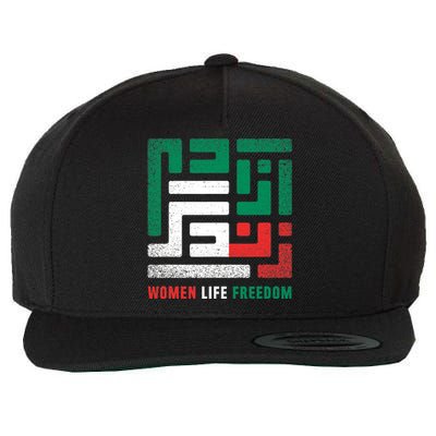  Life Freedom Free Iran Wool Snapback Cap