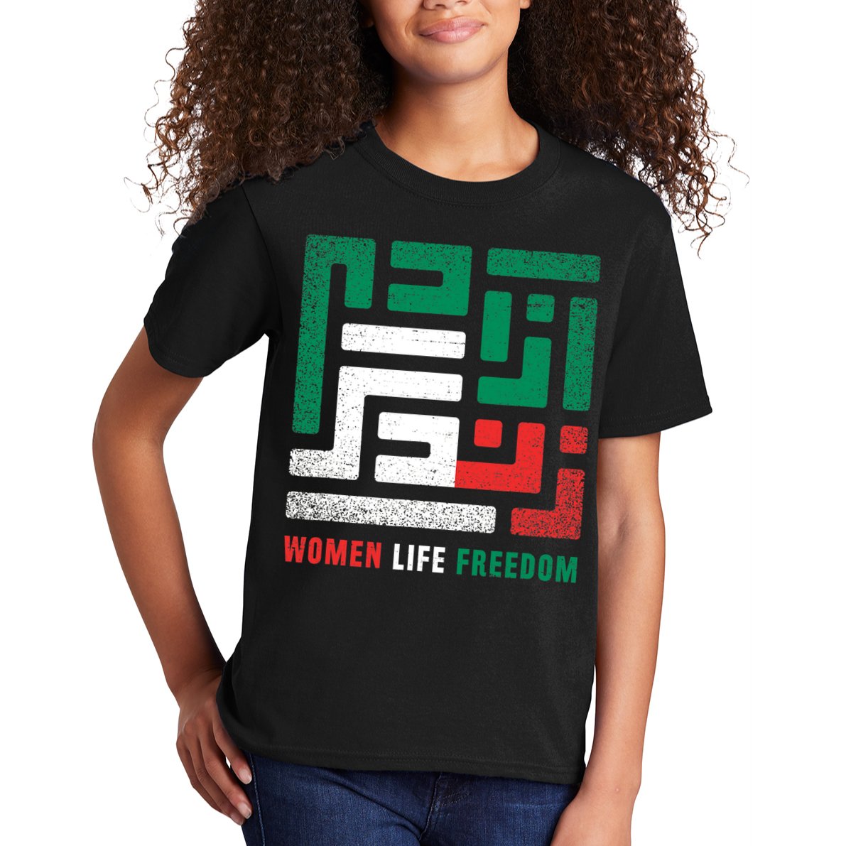  Life Freedom Free Iran Kids T-Shirt