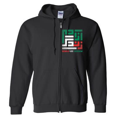  Life Freedom Free Iran Full Zip Hoodie