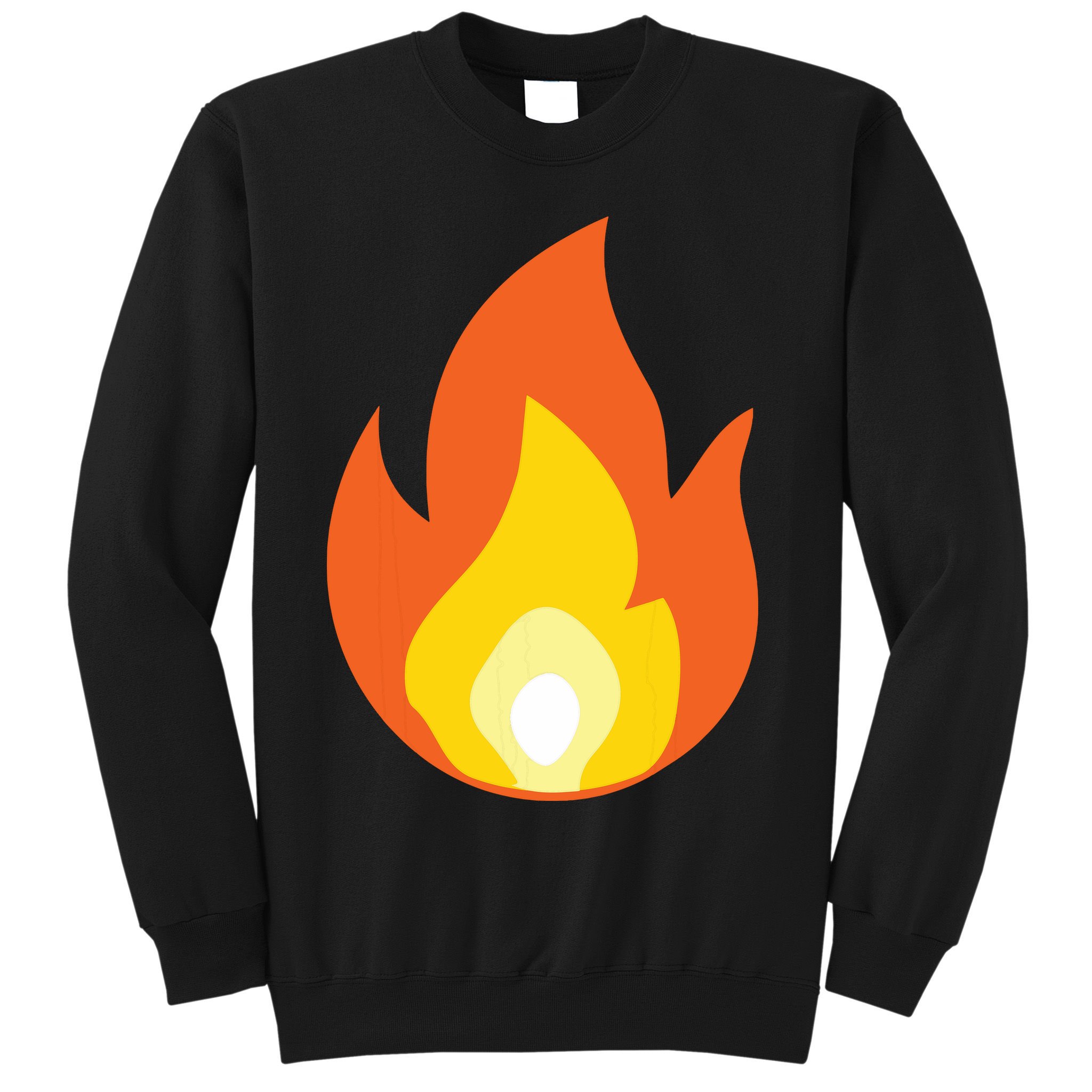 Lit Fire Flame Hot Burning Beach Sweatshirt
