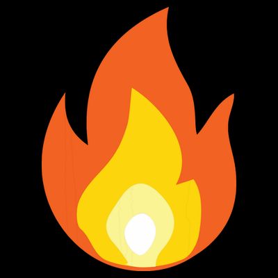 Lit Fire Flame Hot Burning Beach T-Shirt